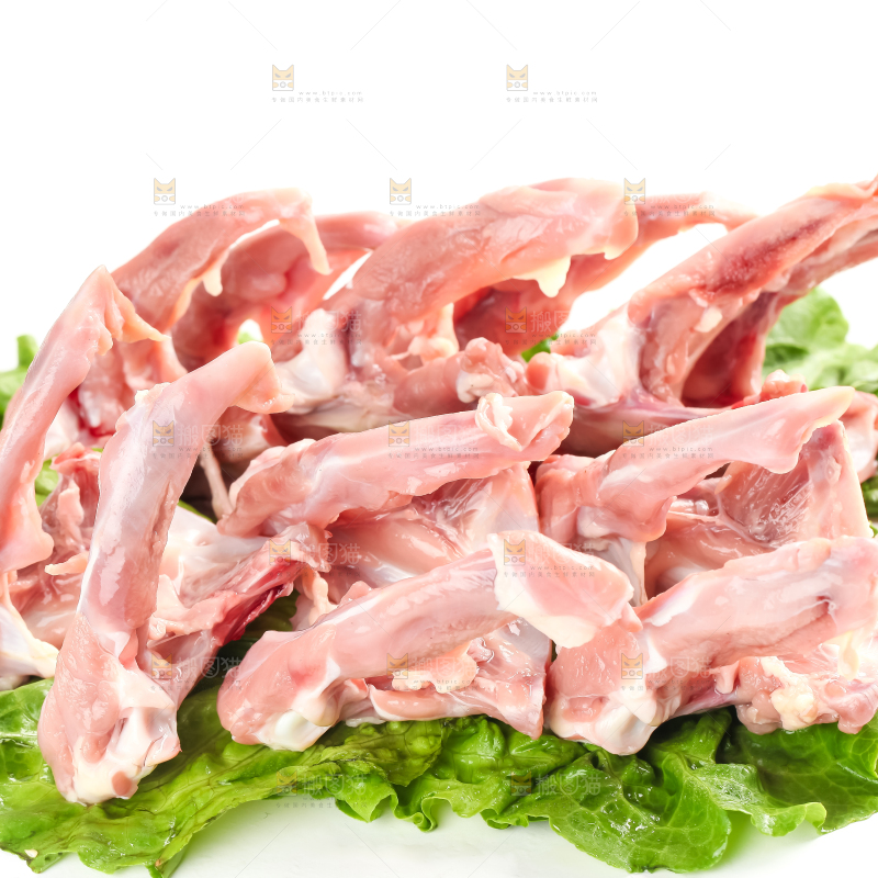 白底上的鸭锁骨