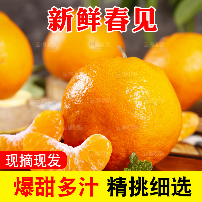 木板上放着春见耙耙柑