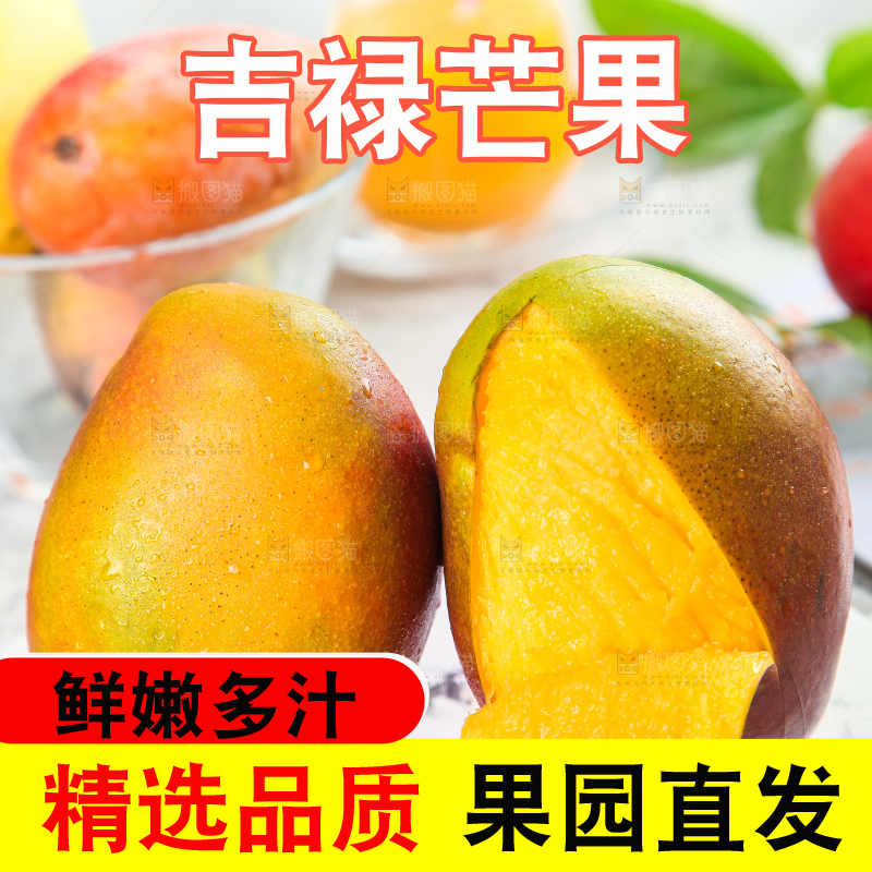 浅底上的苹果芒果肉