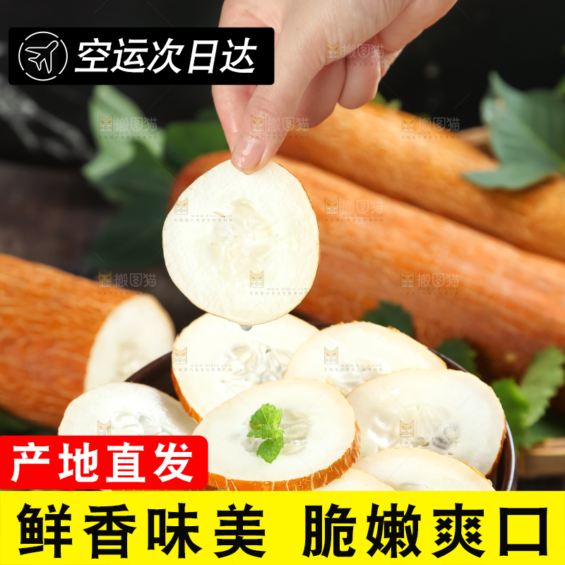 手里拿着新鲜老黄瓜