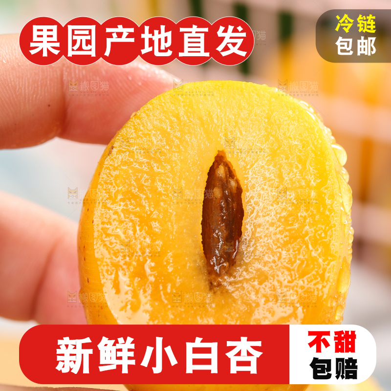 手里拿着杏子
