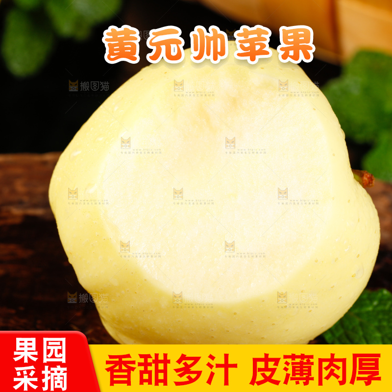 木底上的天水黄元帅苹果