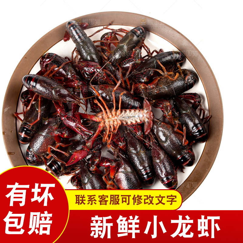 盘子里装着小龙虾