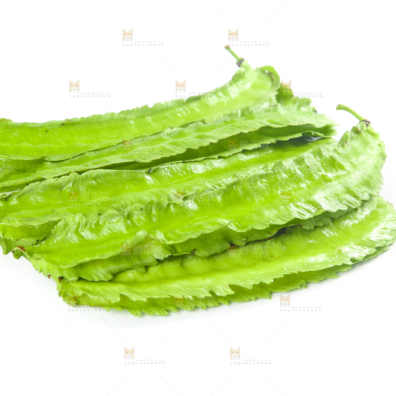 白底上摆放着四棱豆