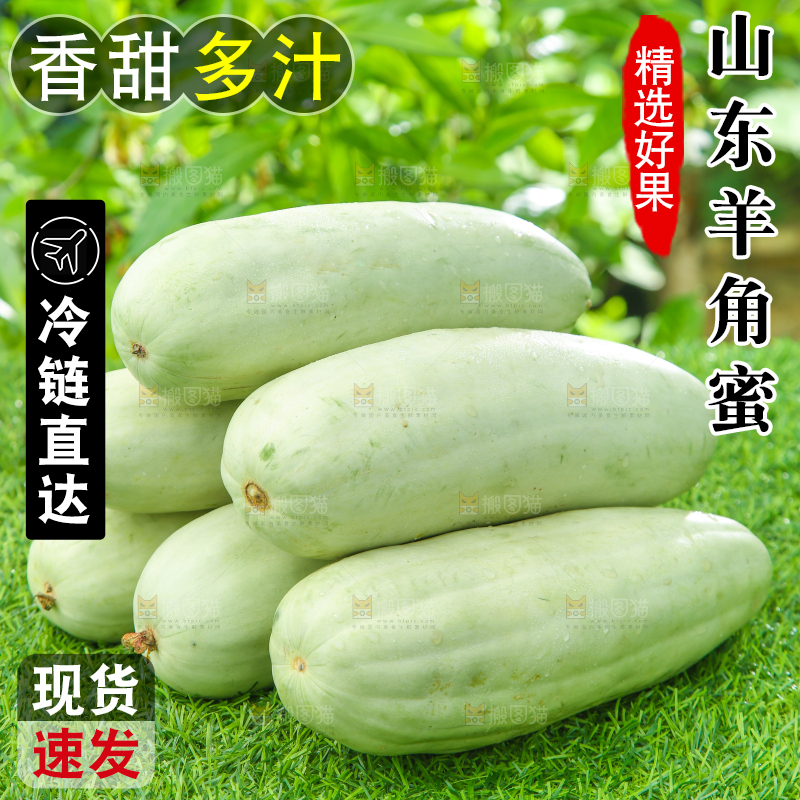 绿草地上放着羊角脆