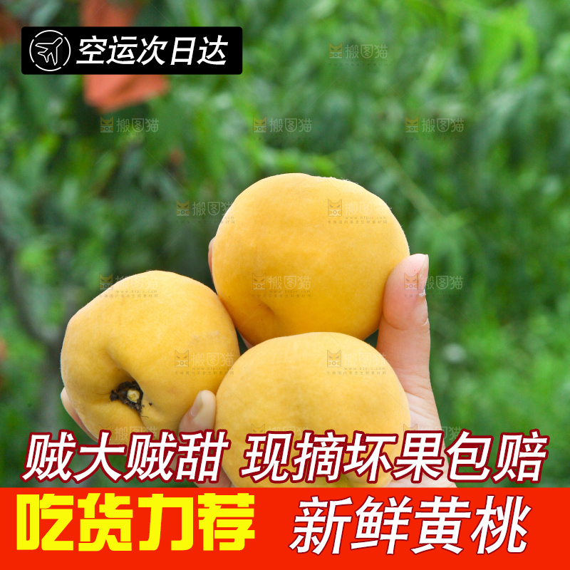 手里拿着黄桃