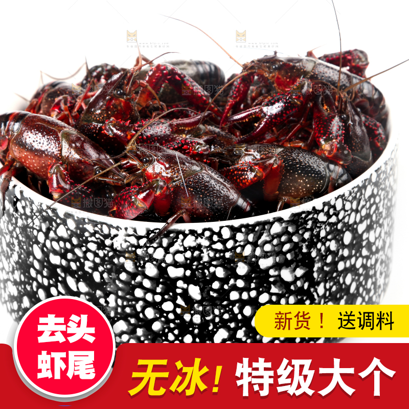 盆子里装着潜江小龙虾