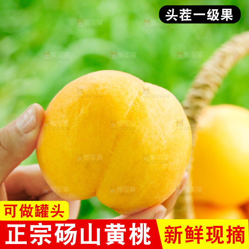 手里拿着桃子