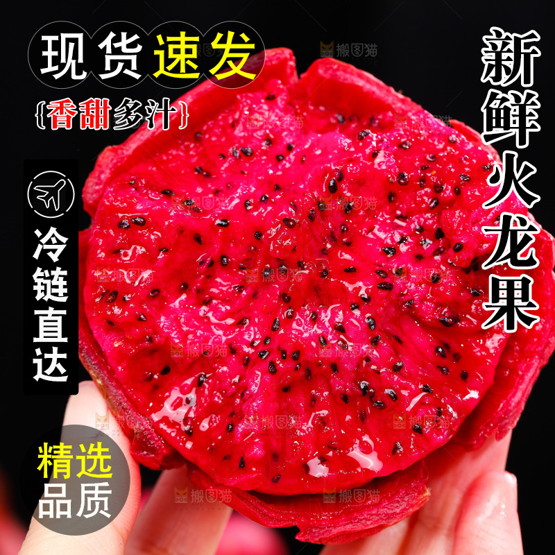 手里拿着火龙果