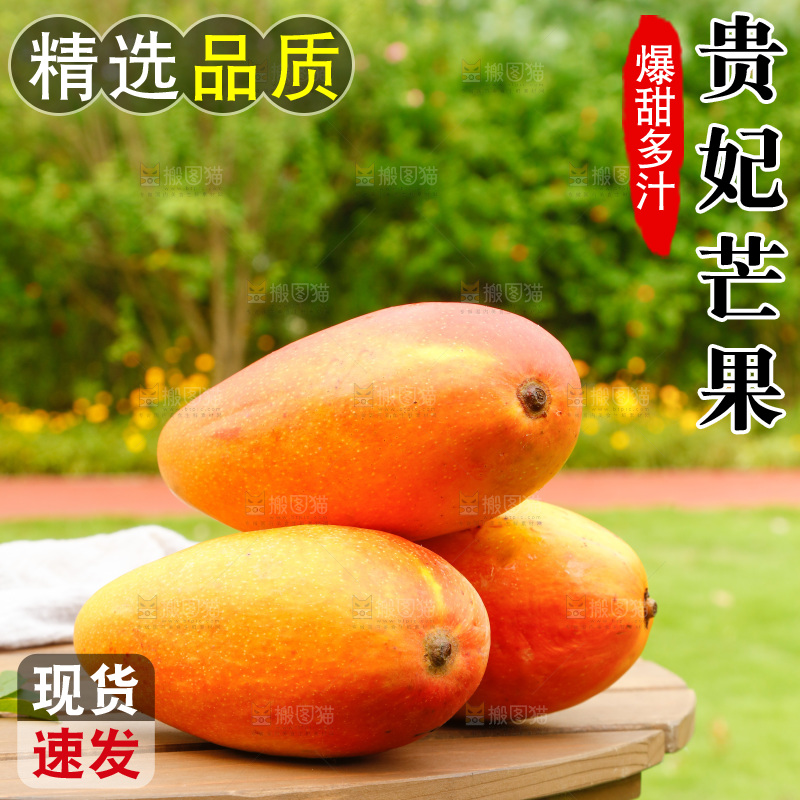 桌子摆放着贵妃芒