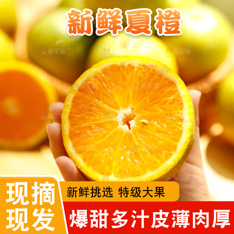 木底上摆放着湖北秭归夏橙