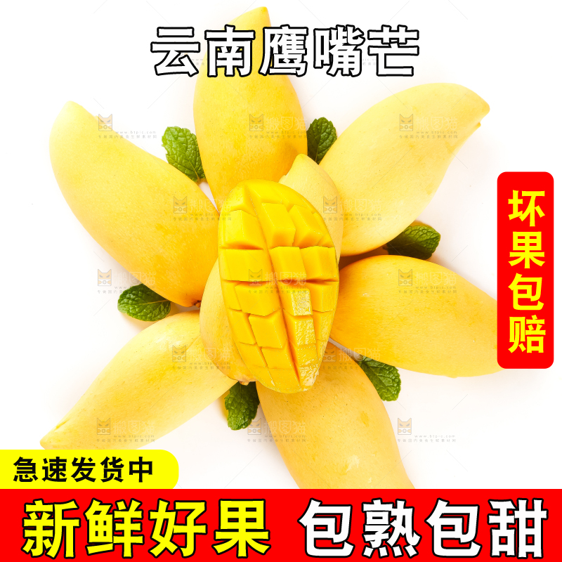 白底上放着云南鹰嘴芒