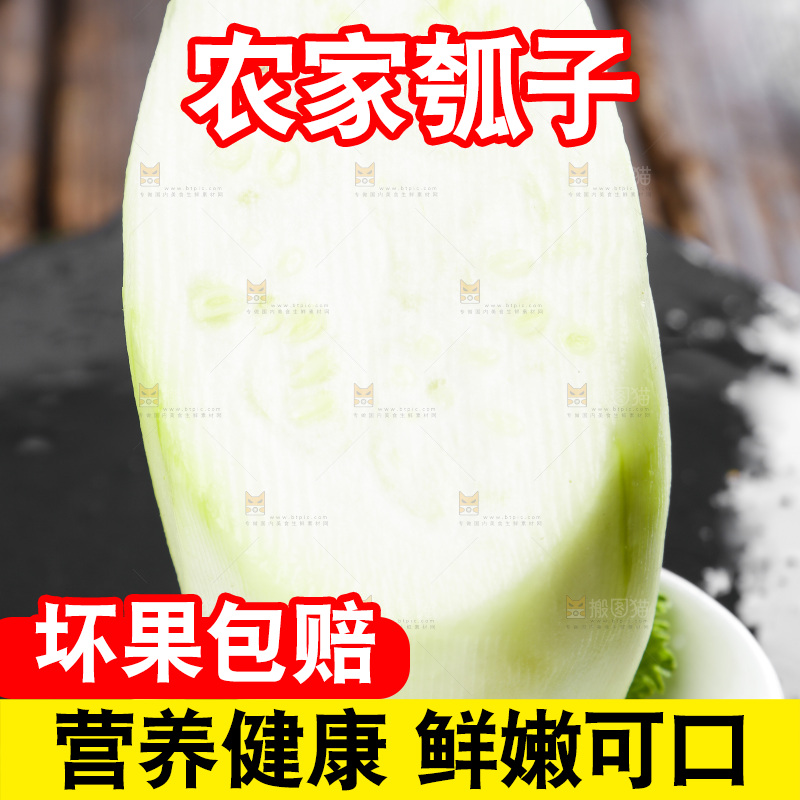 黑底上放着瓠子