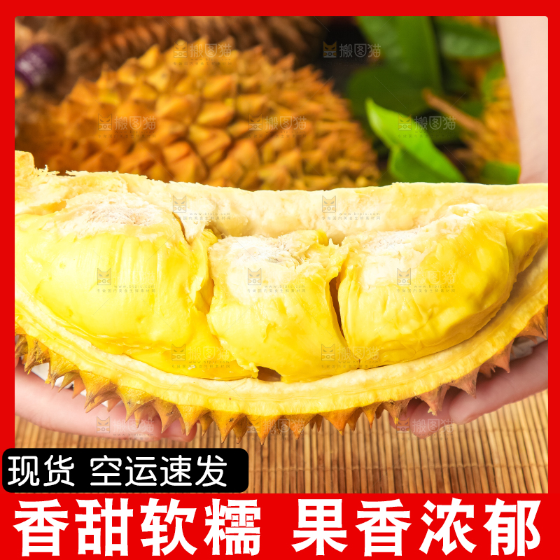 手里拿着金枕头榴莲