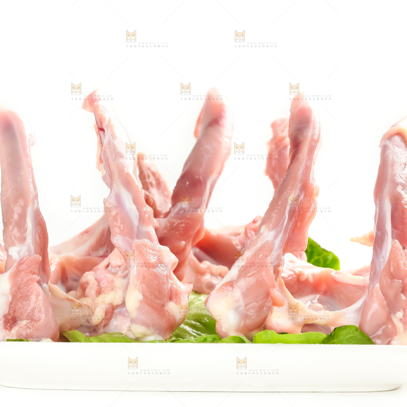 白底上的鸭锁骨