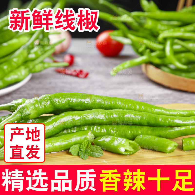 木板上的新鲜青辣椒