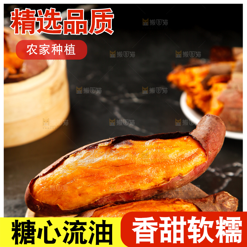 黑底上的山东烟薯