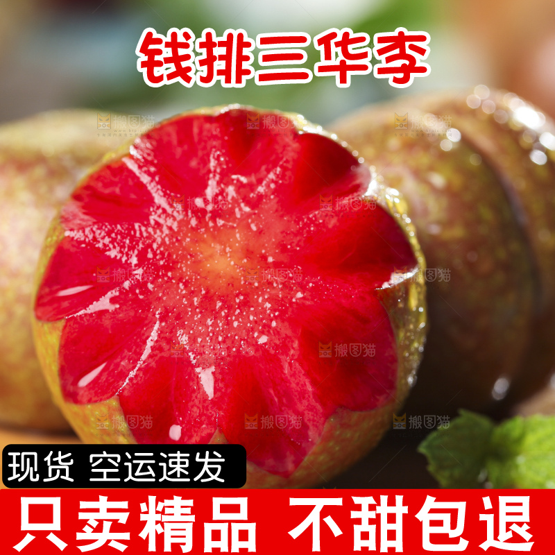 红肉三华李主图