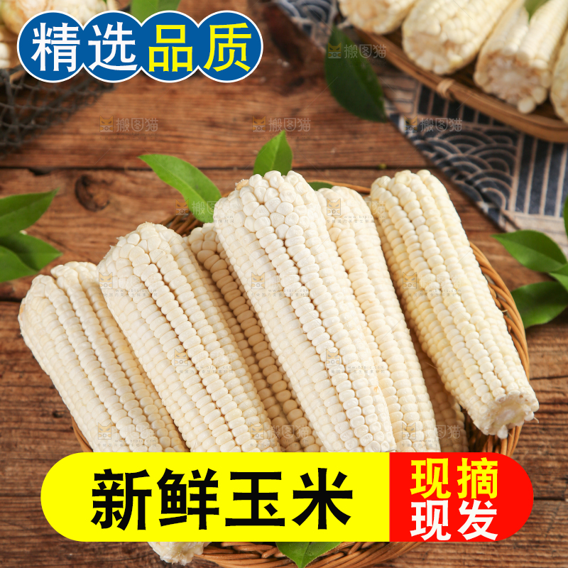 篮子里装着福建牛奶水果玉米