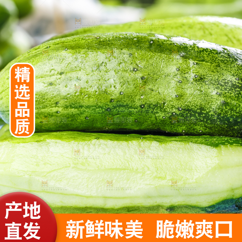 碟子里放着新鲜黄瓜