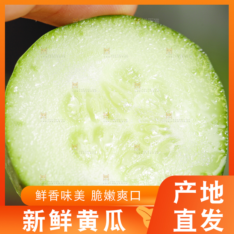 手里拿着嫩黄瓜