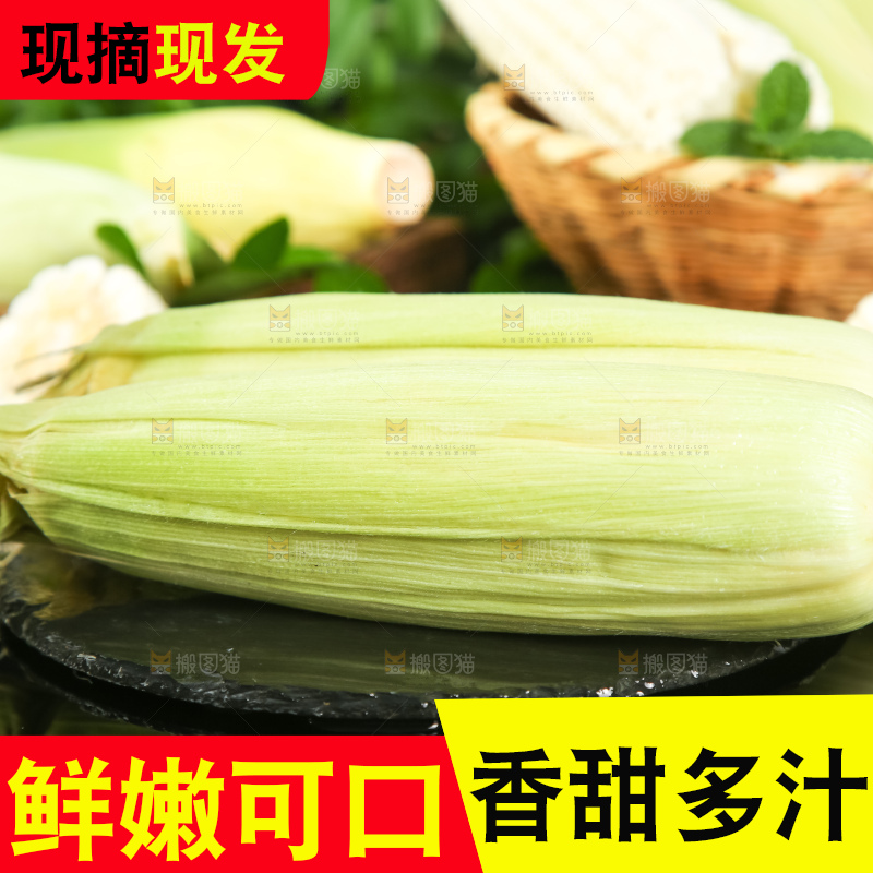 深底上放着漳州牛奶玉米
