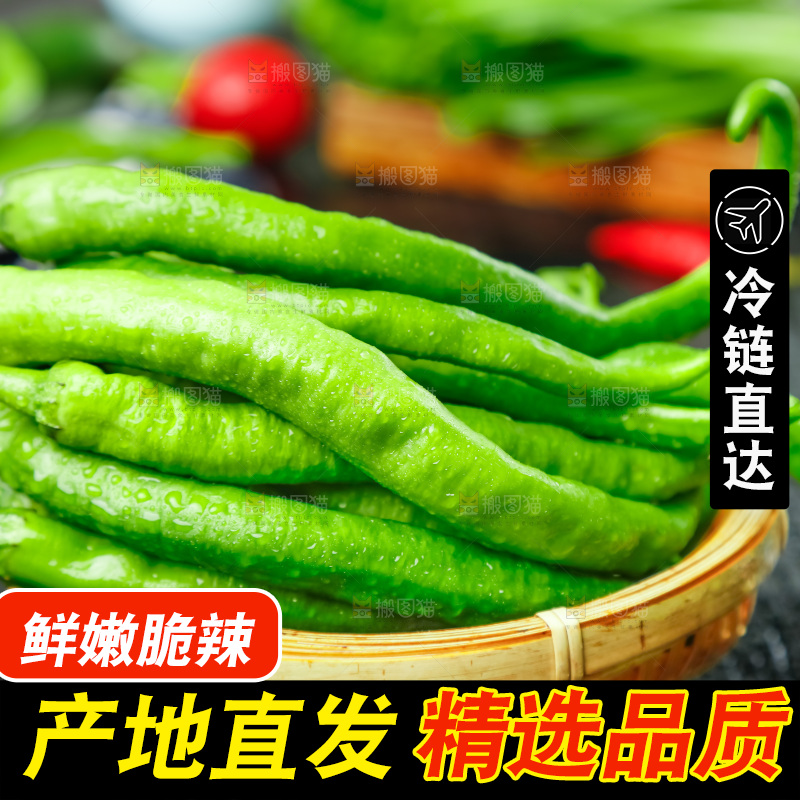 篮子里装着辣椒