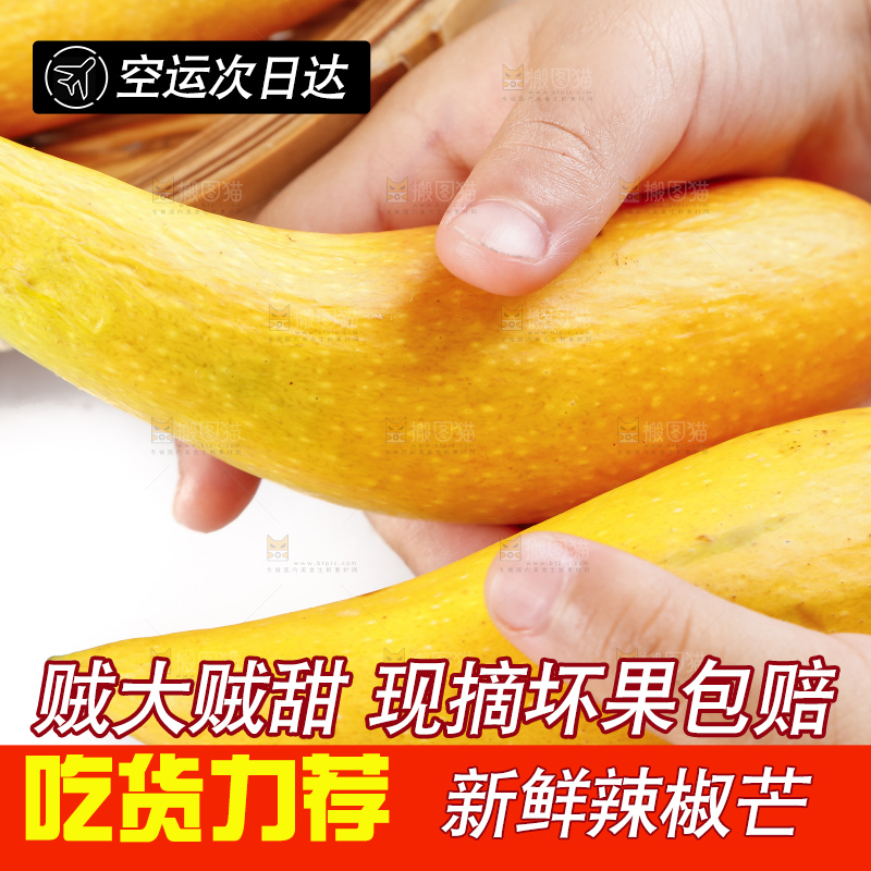 白底上放着海南辣椒芒
