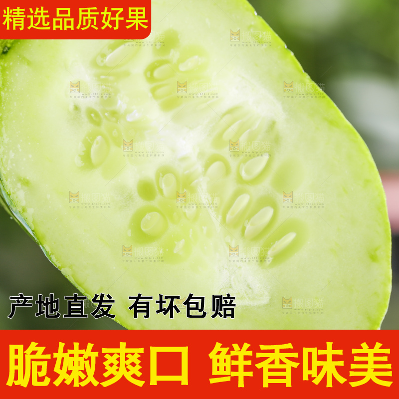 手里拿着青瓜