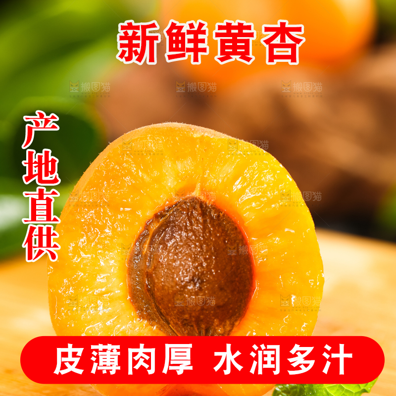 木底上摆放着烟台杏子