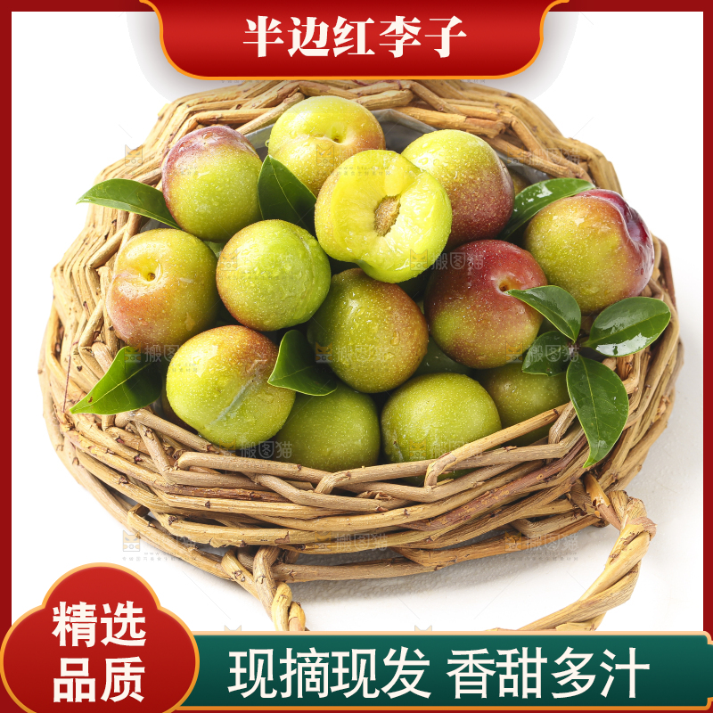 篮子里装着茵红脱骨李