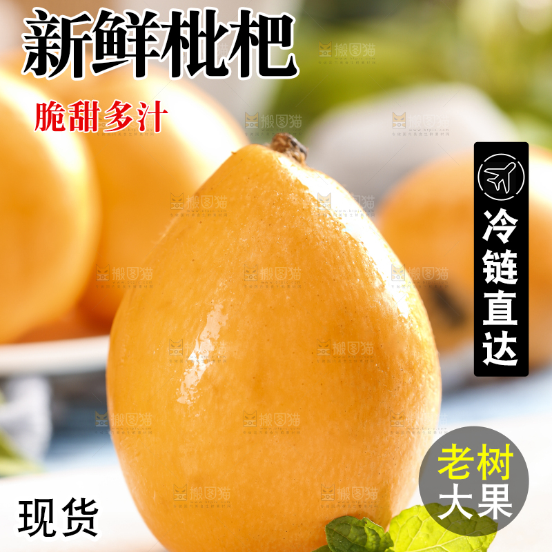 浅底上摆放着蒙自枇杷
