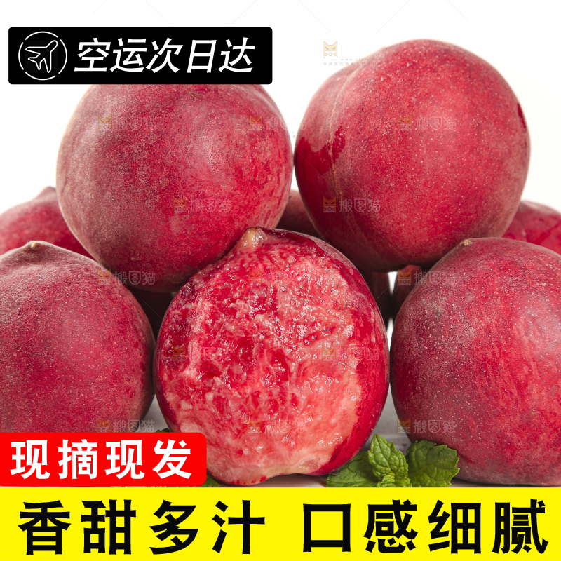 白底上摆放着胭脂红
