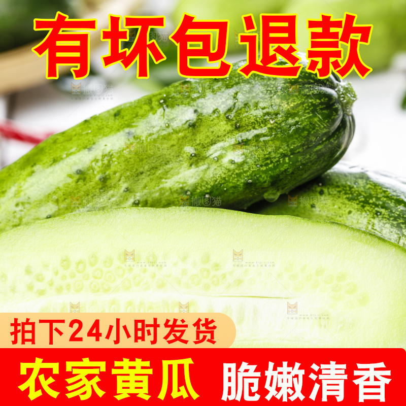 木底上放着农家黄瓜