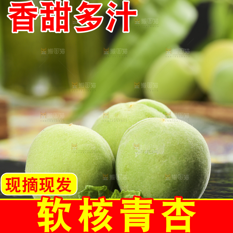黑石板上的青杏