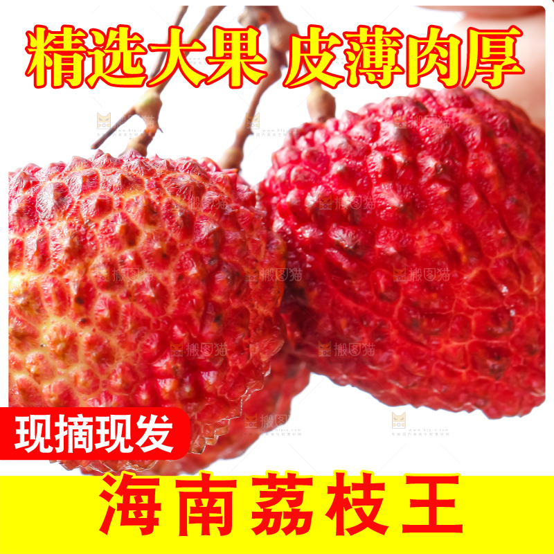 手拿着荔枝王