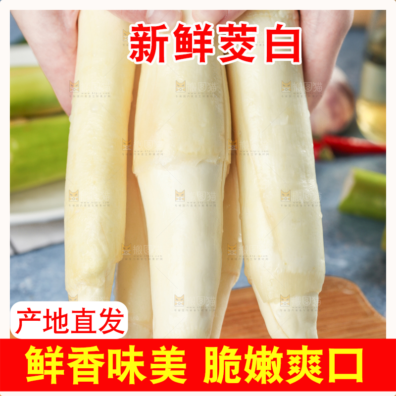 手里拿着农家茭白