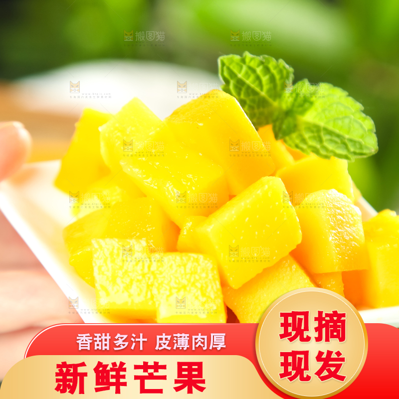 手里端着海南小台农芒果