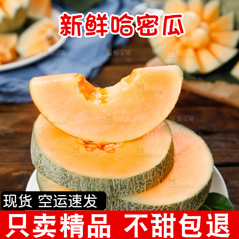 盘子里装着网纹蜜瓜