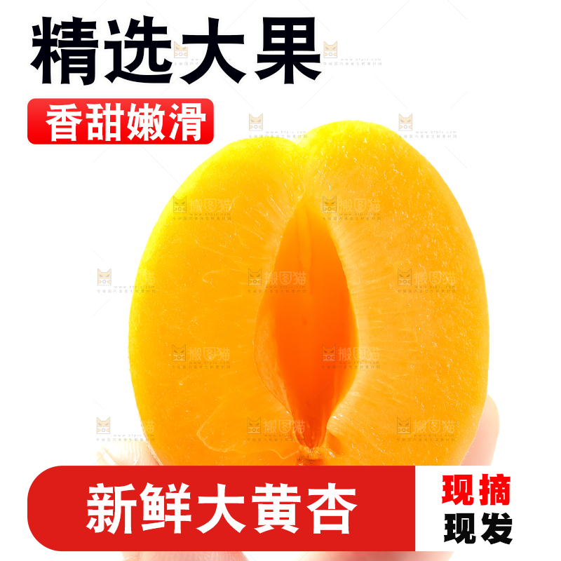 手里拿着烟台杏子