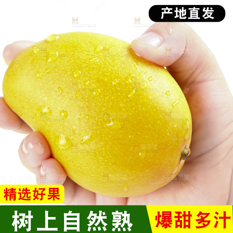 手里拿着小香芒
