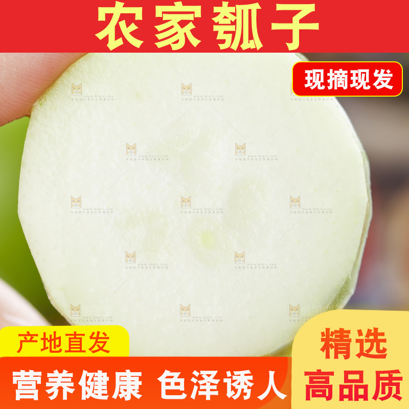 手里拿着切片的瓠子