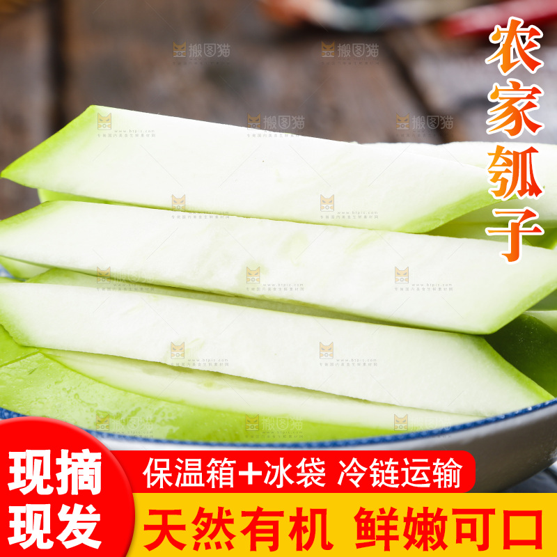 黑底上放着瓠子