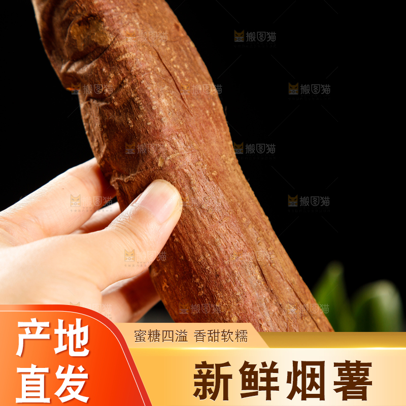 手里拿着糖心蜜薯