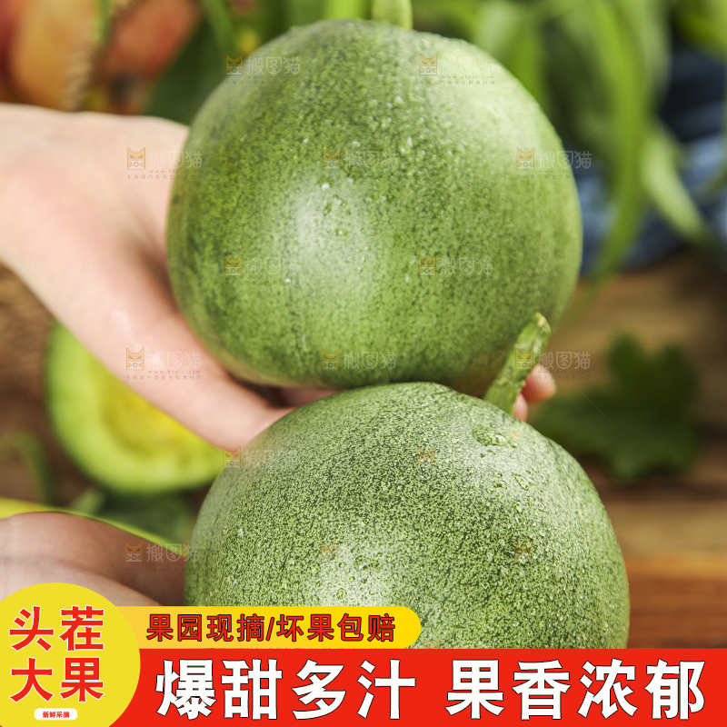 手里拿着绿宝石瓜