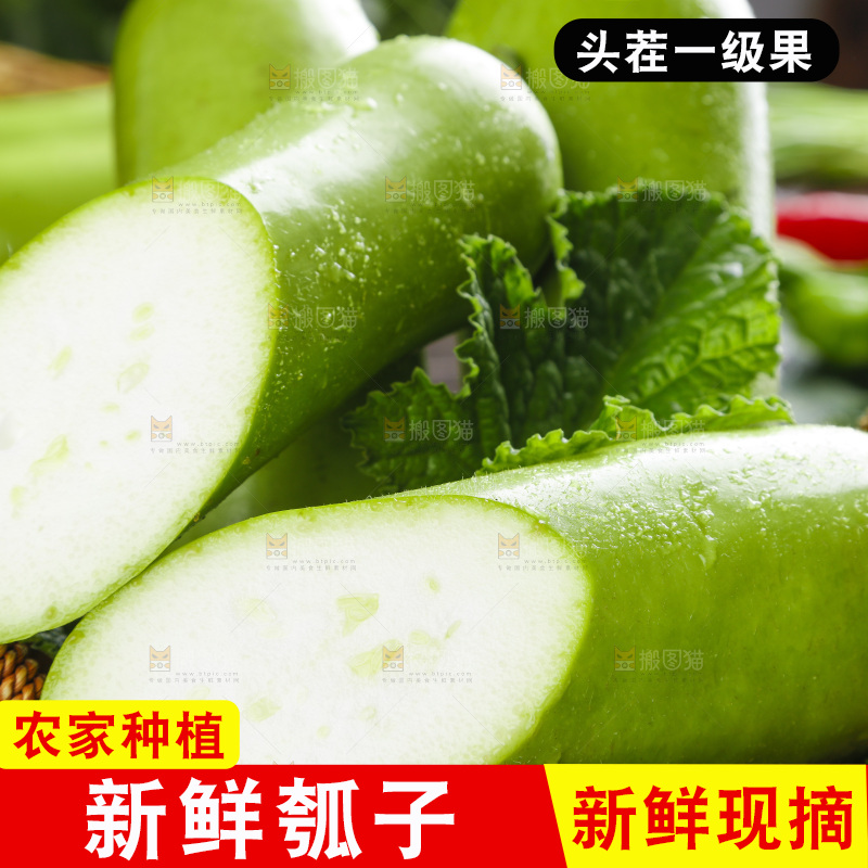 篮子里放着葫芦瓜