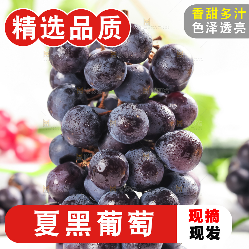 浅底上放着巨峰葡萄