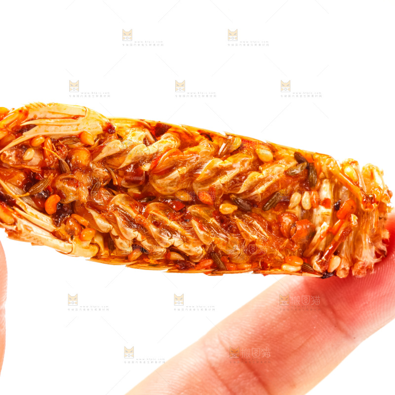 手拿皮皮虾