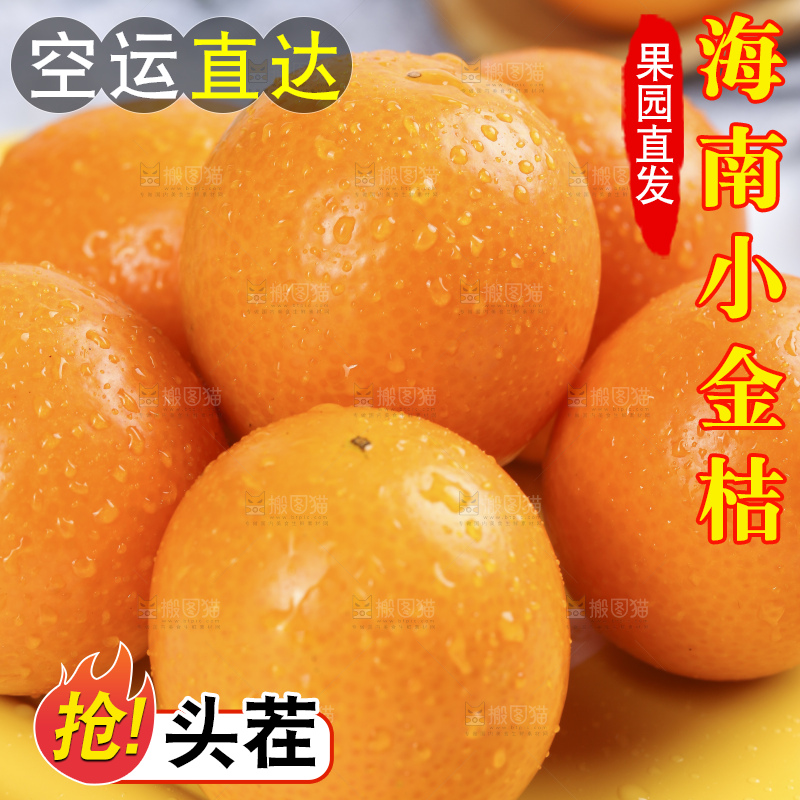浅底上摆放着金桔