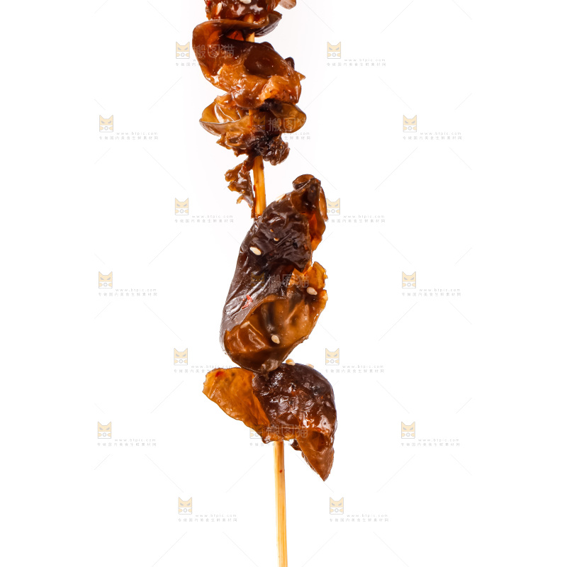 白底上的木耳串